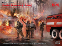 Soviet Firemen (1980s) 4 figures 1:35 strażacy