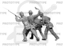 American Civil War Union Infantry. Set #2 - 4 żołnierzy 1:35