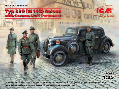 Typ 320 (W142) Saloon with German Staff Personnel 1:35