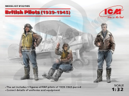 British Pilots (1939-1945) 3 figures 1:32