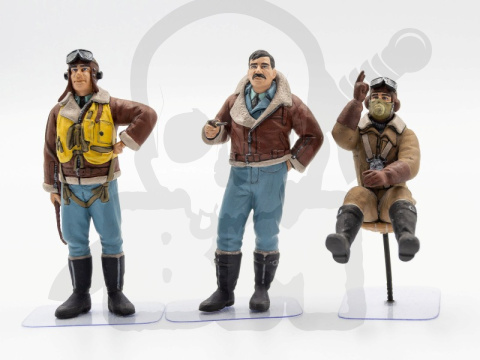 British Pilots (1939-1945) 3 figures 1:32