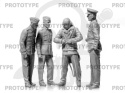 WWII RAF Cadets 4 figures 1:32