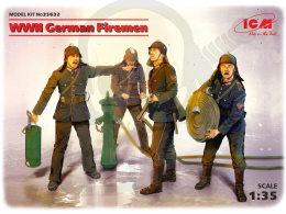 WWII German Firemen 4 figures 1:35