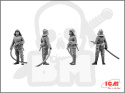 WWII German Firemen 4 figures 1:35