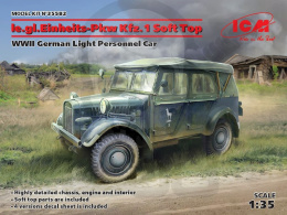 le.gl.Einheits-Pkw Kfz.1 Soft Top WWII German Light Personnel Car 1:35