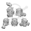 3D printed set - DakkaDakka - Ork Burna Heads główki orków 12 szt.