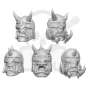 3D printed set - DakkaDakka - Ork Warrior Heads główki orków 10 szt.