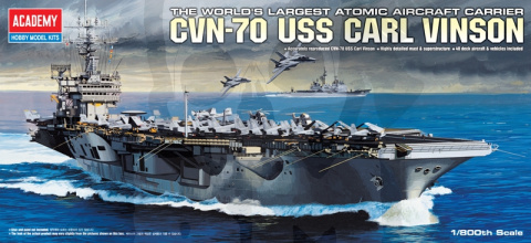 Academy 14209 Lotniskowiec CVN-70 USS Carl Vinson 1:800