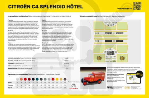 Heller 80713 Citroen C4 Splendid Hotel 1:24 Heller 80713 Citroen C4 Splendid Hotel 1:24