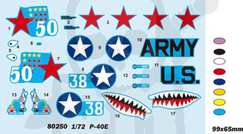 Hobby Boss 80250 P-40E Kittyhawk 1:72