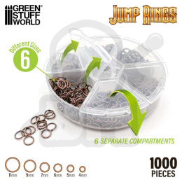 Pierścienie mocujące łańcuchy - Open Jump Rings Box 1000 szt.