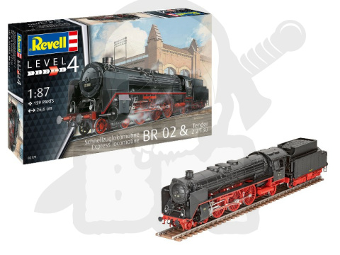Revell 02171 Schnellzuglokomotive BR02 1:87 Revell 02171 Schnellzuglokomotive BR02 1:87