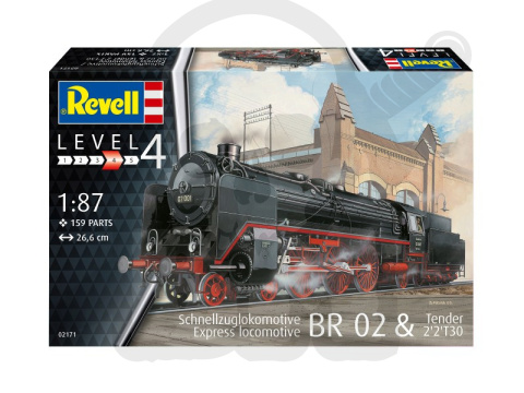 Revell 02171 Schnellzuglokomotive BR02 1:87 Revell 02171 Schnellzuglokomotive BR02 1:87