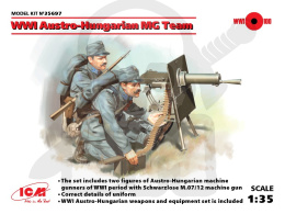 WWI Austro-Hungarian MG Team 2 figures + ckm 1:35