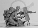 WWI Austro-Hungarian MG Team 2 figures + ckm 1:35