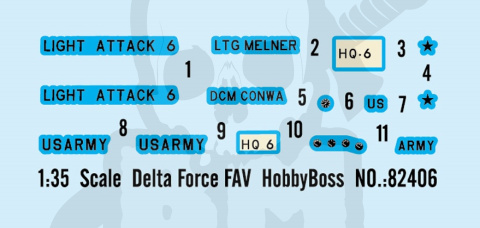 Hobby Boss 82406 Delta Force FAV 1:35 Hobby Boss 82406 Delta Force FAV 1:35