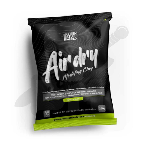 Air Dry Foam Clay 250gr. - Black - czarna glinka Air Dry Foam Clay 250gr. - Black - czarna glinka