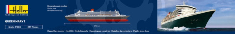 Heller 80626 Queen Mary 2 1:600 Heller 80626 Queen Mary 2 1:600
