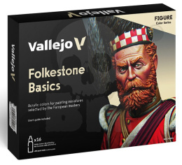 Vallejo 70101 Zestaw Model Color 16 farb 18ml - Folkestone Basics