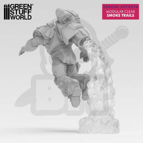 3D printed set Modular Clear Smoke Trails for Jump Packs - 2 szt.