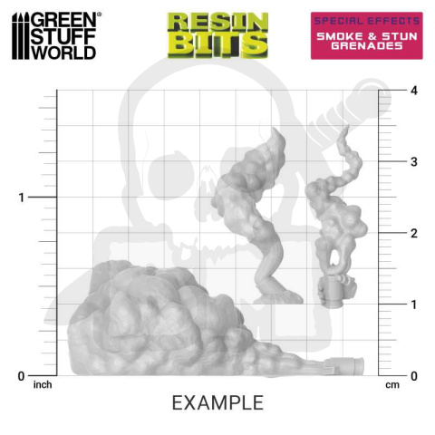 3D printed set - Smoke and Stun Grenades - granaty dymne - 12 szt.