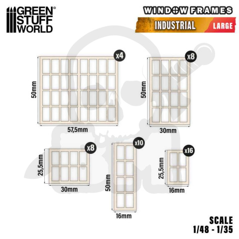 Industrial Miniature Windows - Large - duże okna przemysłowe