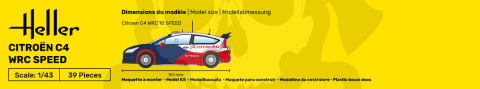 Heller 80117 Citroen C4 WRC 2010 1:43