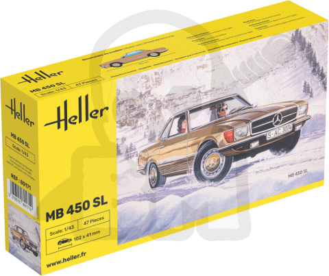 Heller 80171 Mercedes Benz 450SL 1:43 Heller 80171 Mercedes Benz 450SL 1:43