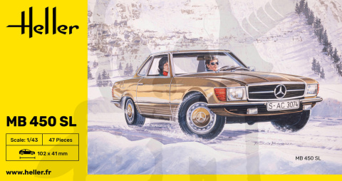 Heller 80171 Mercedes Benz 450SL 1:43 Heller 80171 Mercedes Benz 450SL 1:43