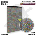 Herringbone Tiles Stained Glass - witraże 156x219mm