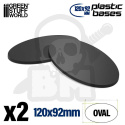 Plastic Bases - Oval Pill 120x92mm podstawki pod figurki 2 szt.