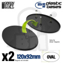 Plastic Bases - Oval Pill 120x92mm podstawki pod figurki 2 szt.