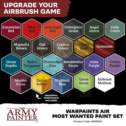 The Army Painter: Warpaints Air - Most Wanted Paint Set The Army Painter: Warpaints Air - Most Wanted Paint Set