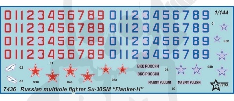 1:144 Sukhoi SU-30SM Flanker-H Modern Russian Fighter Aircraft