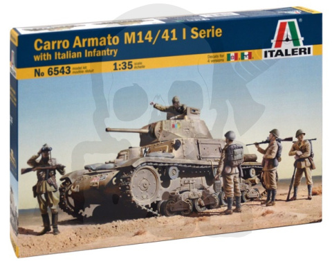 1:35 Carro Armato M14/41 I Serie with Italian infantry 1:35 Carro Armato M14/41 I Serie with Italian infantry