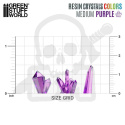 Purple Crystals Medium Fioletowe kryształy z żywicy średnie 30 szt.