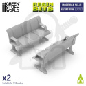 3D printed set Waiting Room Benches Ławki do poczekalni 2 szt.