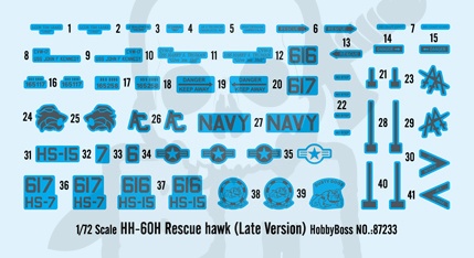 Hobby Boss 87233 Helikopter HH-60H Rescue hawk (Late Version) 1:72