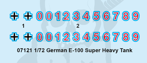 Trumpeter 07121 German E-100 Super heavy tank 1:72