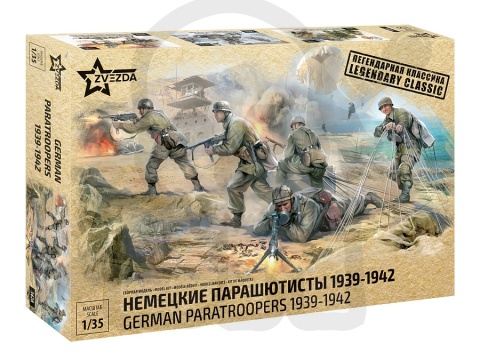 1:35 German Paratroopers WW II - niemieccy spadochroniarze Zielone Diabły