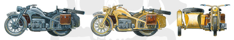 1:35 Tamiya 35384 Zündapp KS600 Motorcycle & Sidecar 1:35 Tamiya 35384 Zündapp KS600 Motorcycle & Sidecar