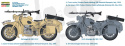 1:9 BMW R75 German Military Motorcycle with Sidecar