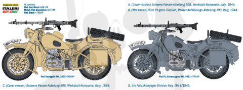 1:9 BMW R75 German Military Motorcycle with Sidecar 1:9 BMW R75 German Military Motorcycle with Sidecar