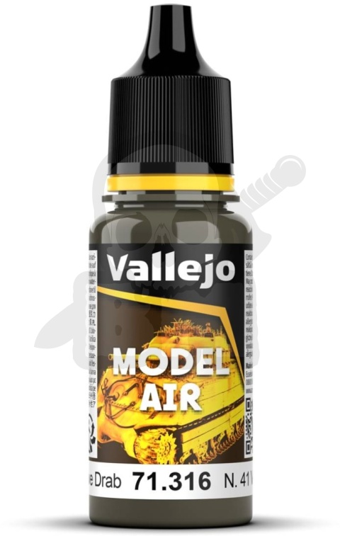 Vallejo 71316 Model Air 18ml N. 41 Dark Olive Drab