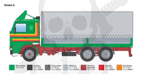 1:24 Model ciężarówki Scania 142H 6x2 Canvas