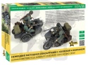 1:35 Zündapp K800 with sidecar and crew German WWII motorcycle motocykl