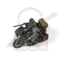 1:35 Zündapp K800 with sidecar and crew German WWII motorcycle motocykl