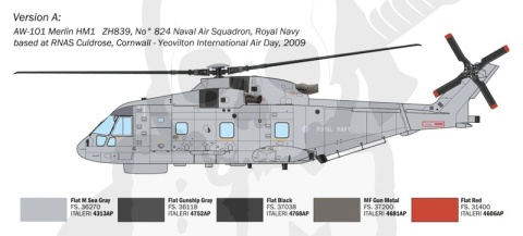 1:72 Model śmigłowca AW101 Merlin HM.1