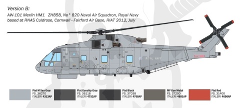 1:72 Model śmigłowca AW101 Merlin HM.1