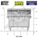 3D printed set - Garbage Containers 1:48 - kosze pojemniki na śmieci 2 szt.